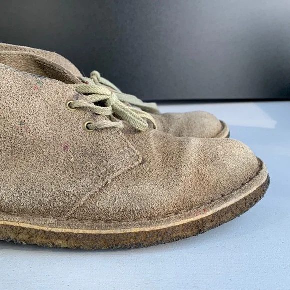 Clarks Originals Desert Boots Women’s Size 6 Sand Suede Casual Chukka Crepe Sole - Picture 5 of 14